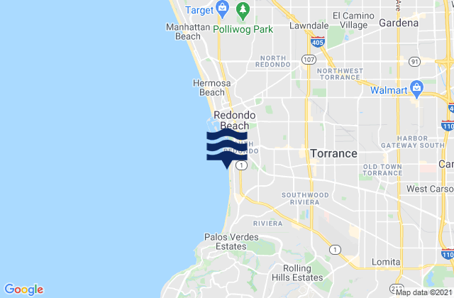 Mapa de mareas Redondo Beach State Park, United States