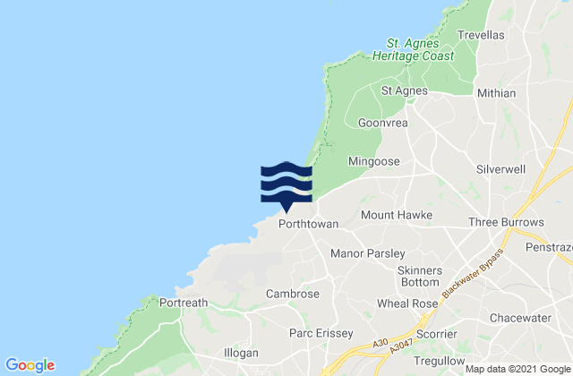 Mapa de mareas Redruth, United Kingdom
