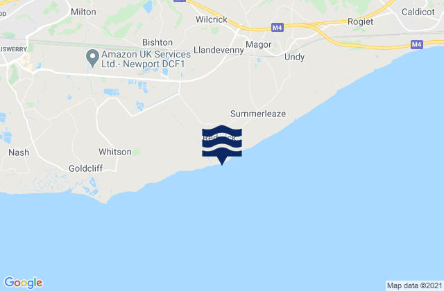 Mapa de mareas Redwick, United Kingdom