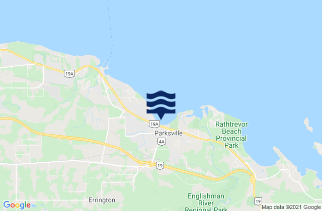 Mapa de mareas Regional District of Nanaimo, Canada