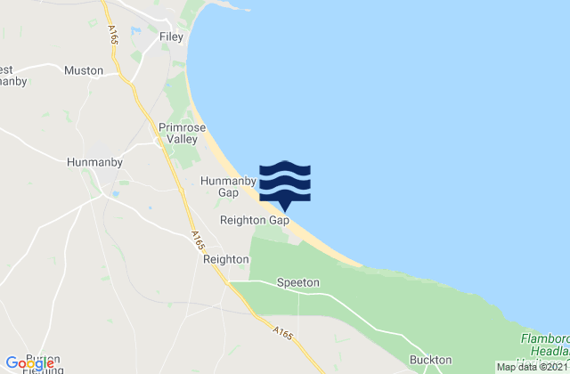 Mapa de mareas Reighton Sands Beach, United Kingdom