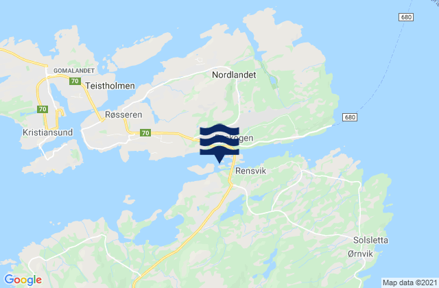 Mapa de mareas Reinsvik, Norway