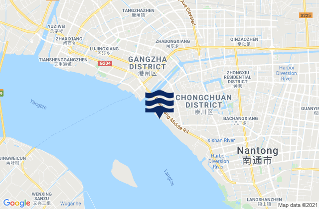 Mapa de mareas Rengang, China