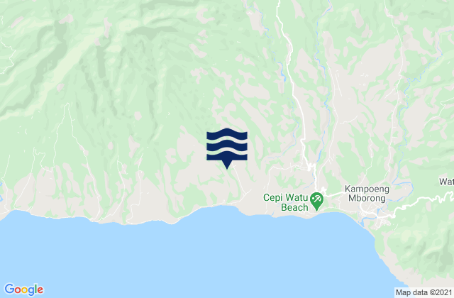 Mapa de mareas Rentung, Indonesia
