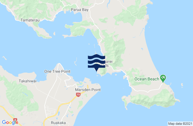 Mapa de mareas Reotahi Bay, New Zealand