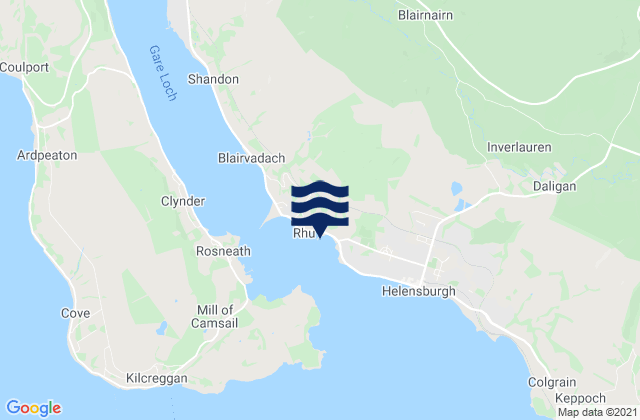 Mapa de mareas Rhu Marina, United Kingdom