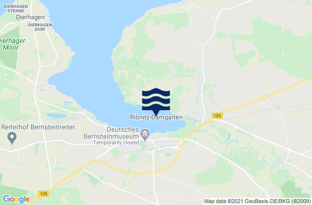 Mapa de mareas Ribnitz-Damgarten, Denmark