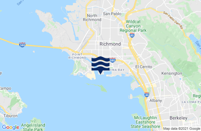 Mapa de mareas Richmond Inner Harbor, United States