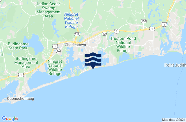 Mapa de mareas Richmond Island, United States