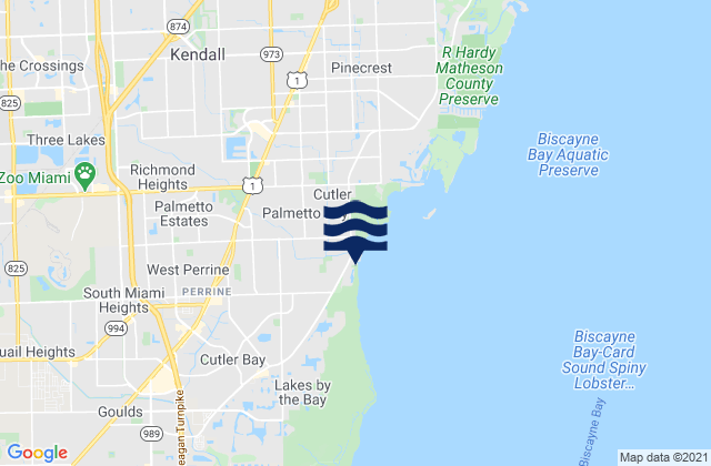 Mapa de mareas Richmond West, United States