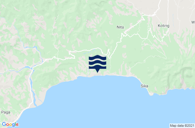 Mapa de mareas Riit, Indonesia