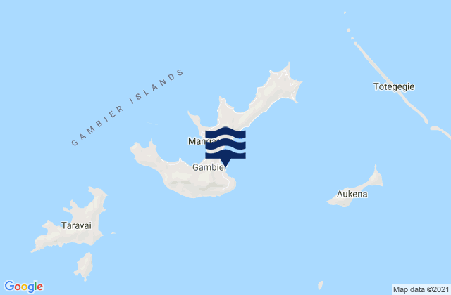 Mapa de mareas Rikitea, French Polynesia