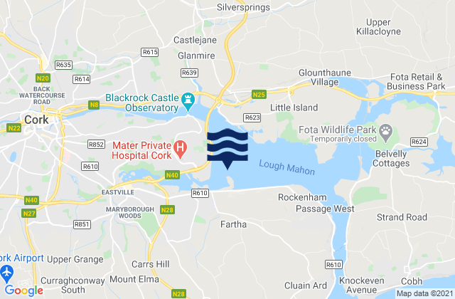 Mapa de mareas Ring Mahon Strand, Ireland