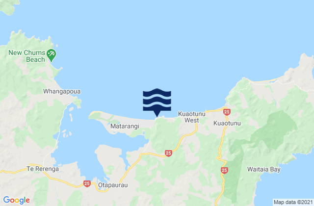 Mapa de mareas Rings Beach, New Zealand