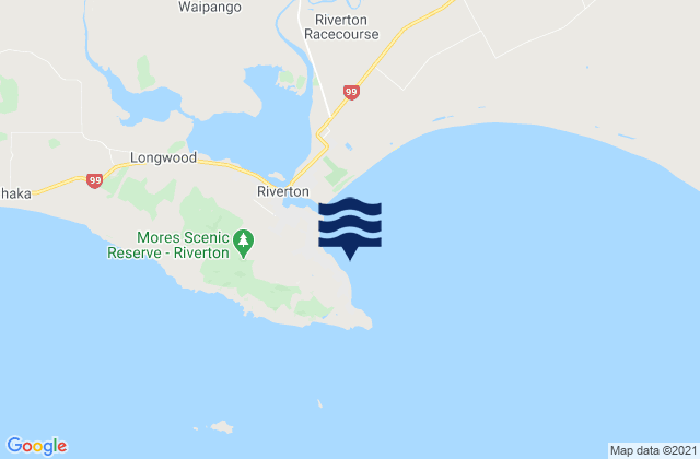 Mapa de mareas Riverton Rocks, New Zealand