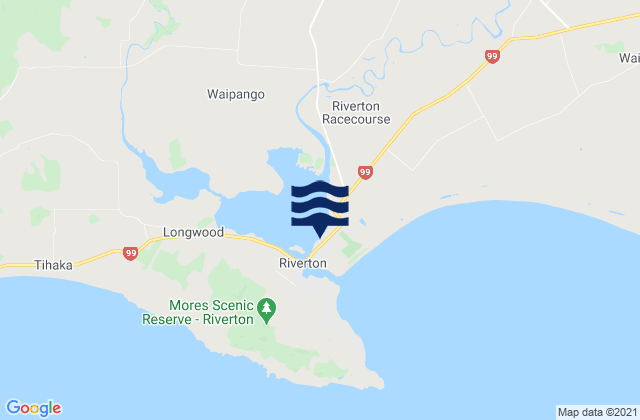 Mapa de mareas Riverton, New Zealand