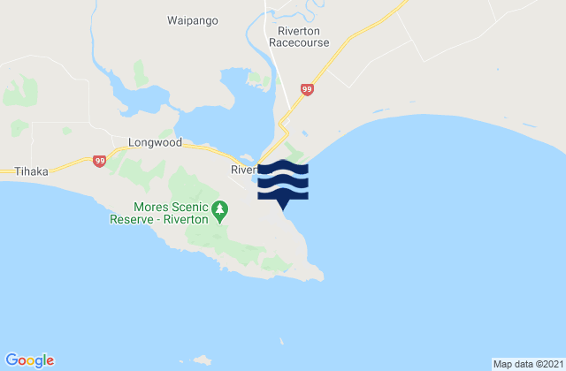 Mapa de mareas Riverton/Aparima, New Zealand