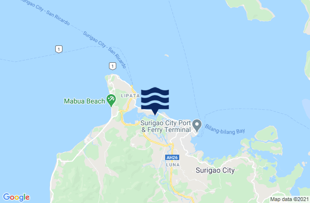 Mapa de mareas Rizal, Philippines
