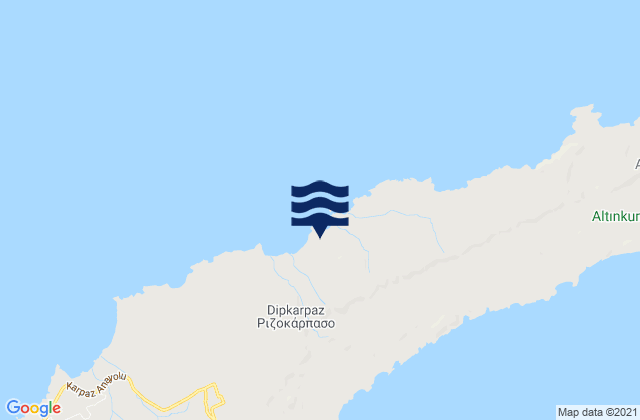 Mapa de mareas Rizokárpaso, Cyprus