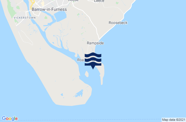 Mapa de mareas Roa Island, United Kingdom