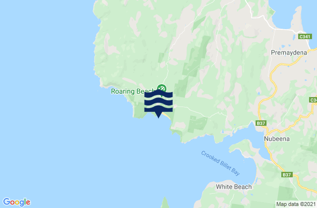 Mapa de mareas Roaring Beach, Australia