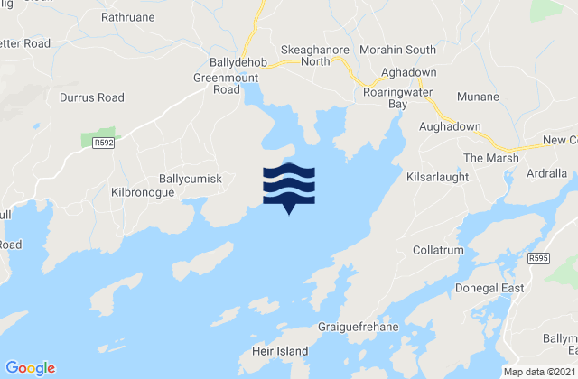 Mapa de mareas Roaringwater Bay, Ireland