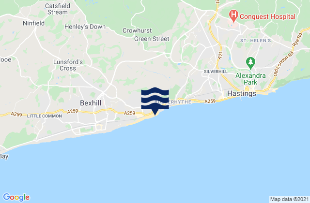 Mapa de mareas Robertsbridge, United Kingdom