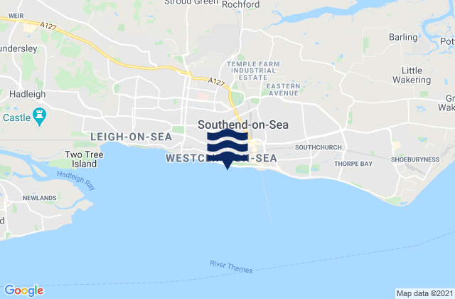Mapa de mareas Rochford, United Kingdom
