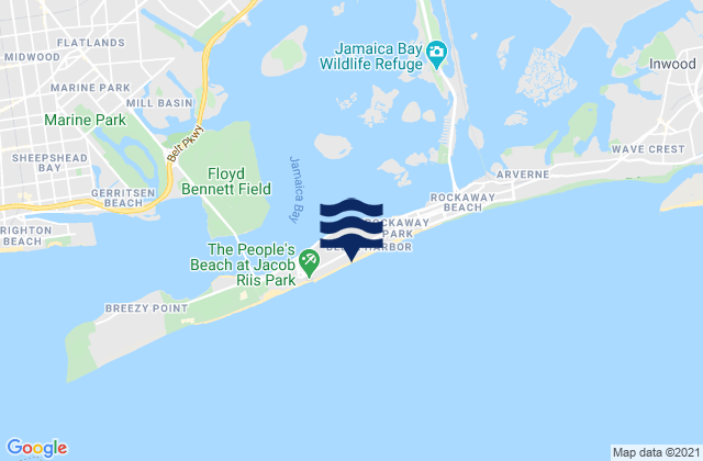 Mapa de mareas Rockaway Beach, United States