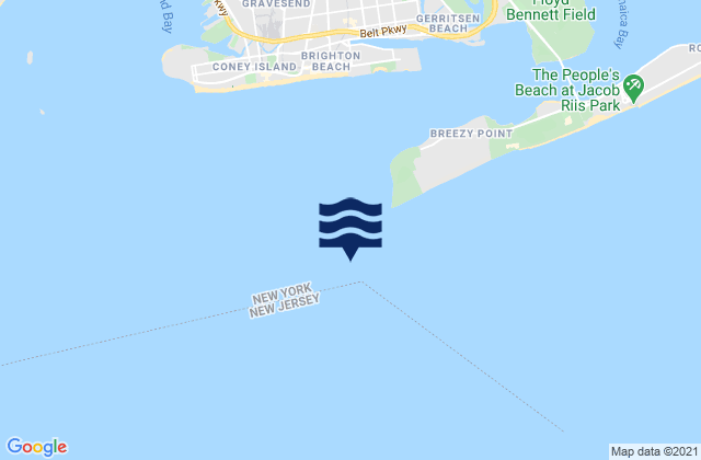 Mapa de mareas Rockaway Inlet Jetty 1 mile SW of, United States