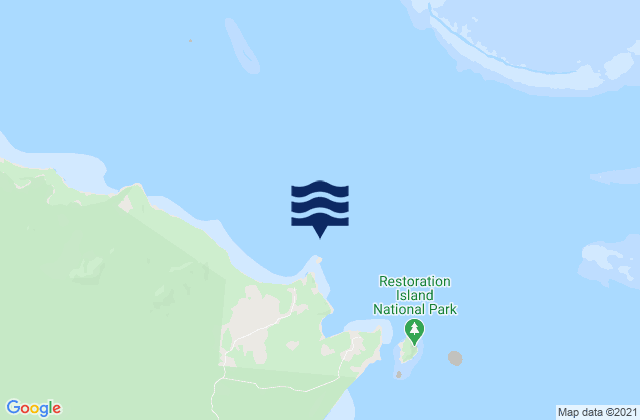 Mapa de mareas Rocky Island, Australia