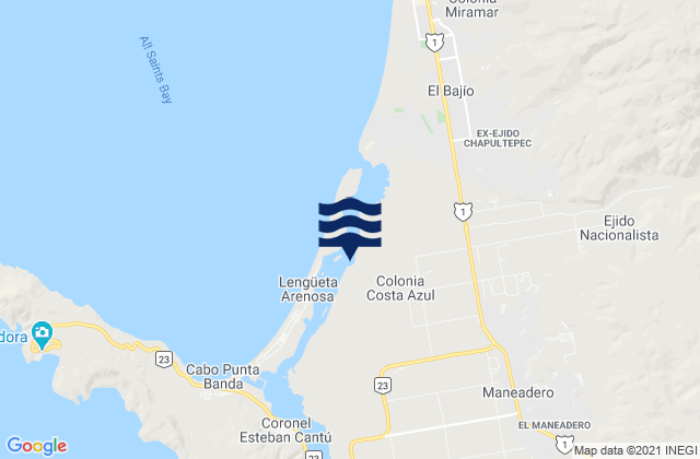 Mapa de mareas Rodolfo Sánchez Taboada, Mexico