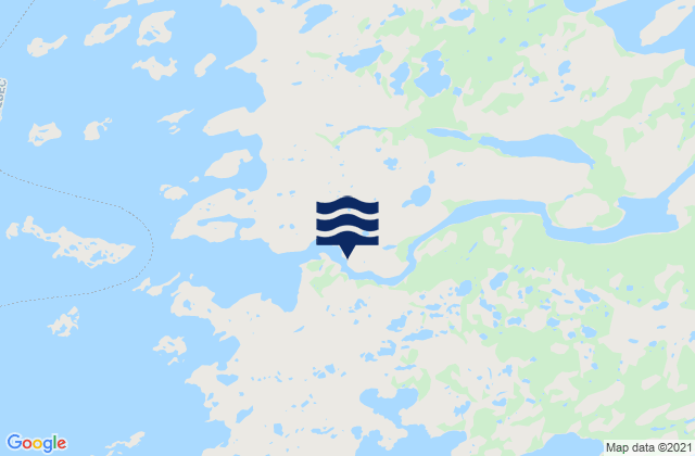 Mapa de mareas Roggan River, Canada