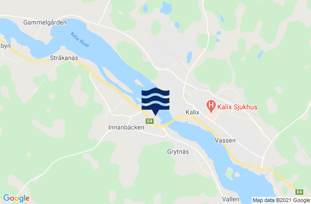 Mapa de mareas Rolfs, Sweden
