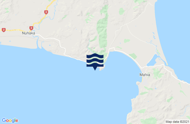 Mapa de mareas Rolling Stones (Mahia Peninsula), New Zealand