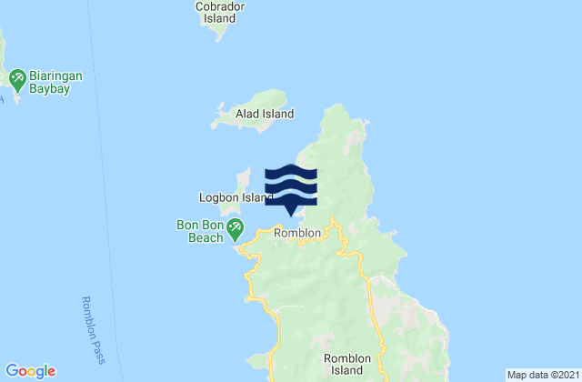 Mapa de mareas Romblon Romblon Island, Philippines