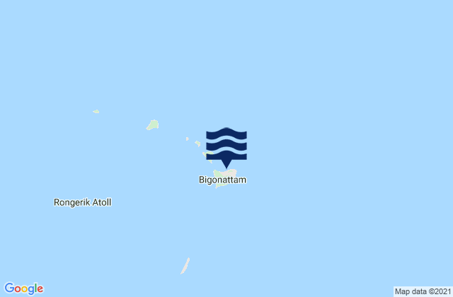 Mapa de mareas Rongerik Atoll, Micronesia