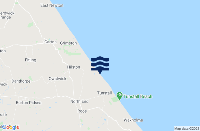 Mapa de mareas Roos, United Kingdom
