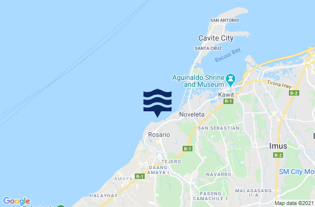 Mapa de mareas Rosario, Philippines