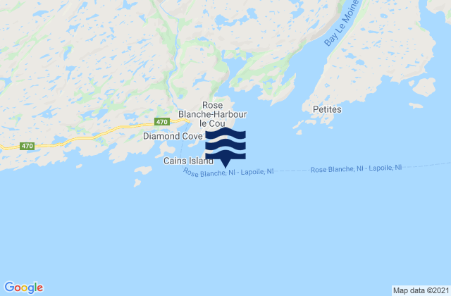 Mapa de mareas Rose Blanche Harbour, Canada