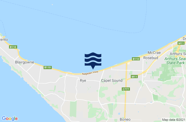 Mapa de mareas Rosebud Jetty, Australia
