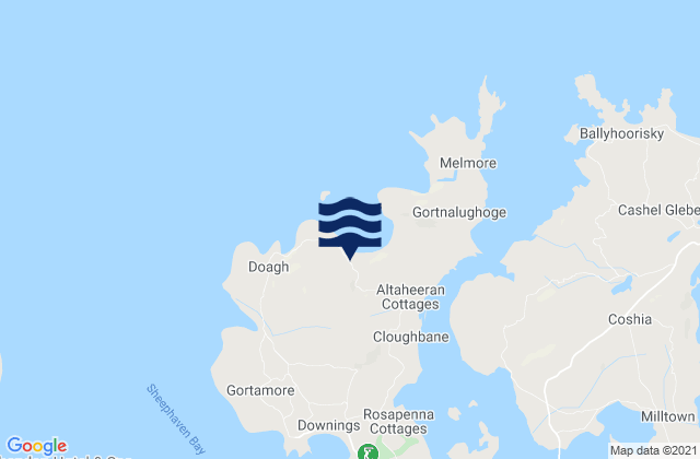 Mapa de mareas Rosguill, Ireland