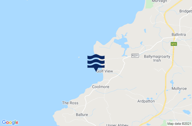 Mapa de mareas Rossnowlagh, Ireland