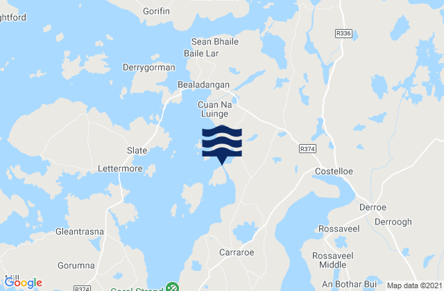 Mapa de mareas Rossroe Island, Ireland