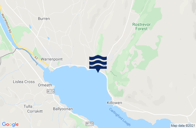Mapa de mareas Rostrevor, United Kingdom