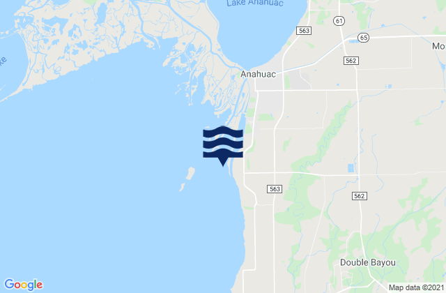 Mapa de mareas Round Point Trinity Bay, United States
