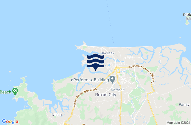 Mapa de mareas Roxas City, Philippines