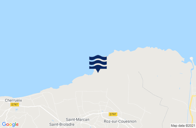 Mapa de mareas Roz-sur-Couesnon, France