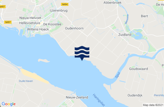 Mapa de mareas Rozeburgsesluis Calandkanaal, Netherlands