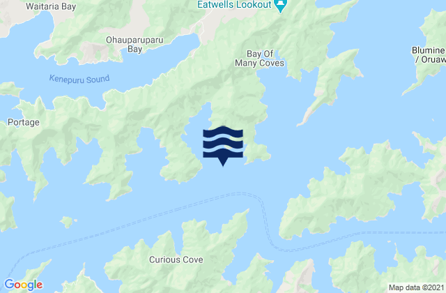 Mapa de mareas Ruakaka Bay, New Zealand